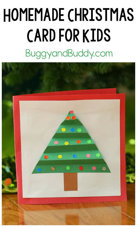 See more ideas about crafts for kids, footprint crafts, christmas cards. Christmas Crafts for Kids: Homemade Christmas Card - Buggy and Buddy