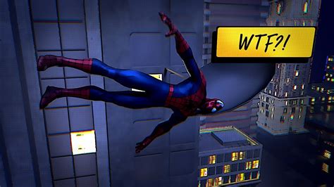 Spider Man Falls Off A Building Softbody Simulation Jelly Spider