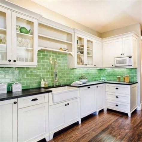 Try subway tile in your kitchen 5 of 16 17 Best images about Sea glass backsplash on Pinterest ...