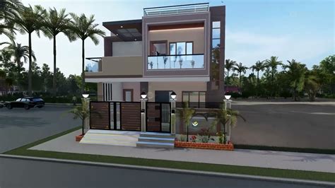 25x40 House Design 3d 🔥🔥1000 Sqft 3 Bhk Modern Design Terrace