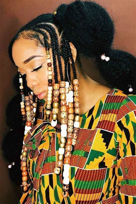 Little girls that have short natural hair can rock a beaded hairstyle too with extra long braids. # cornrows Braids straight back # cornrows Braids straight back # cornrows Braids straight back ...