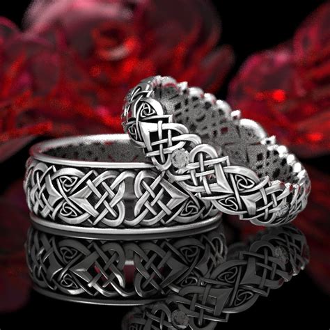 Https://techalive.net/wedding/celtic Knot Wedding Ring Set