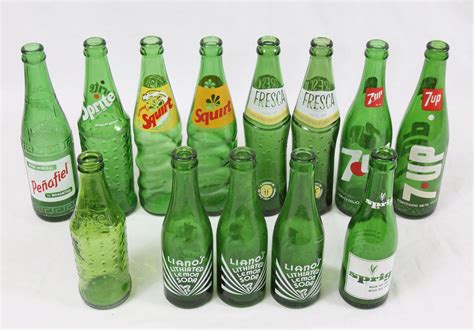 Vintage Acl Green Glass Soda Pop Bottle Lot Mexico Squirt Etsy