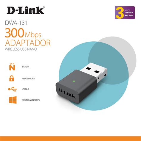 Installation , installation and removal of the product for repair, and shipping costs; Adaptador Wireless USB Nano 300 MBPS DWA 131