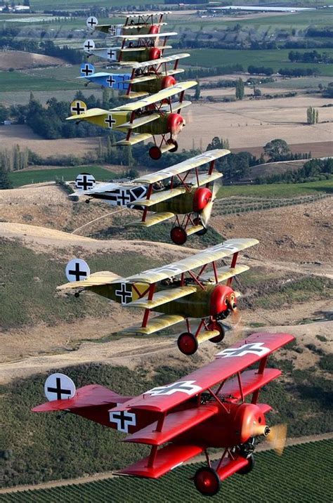 Amazing Wwi Germany 7 Tri Plane Fighter Brigade The Red Baron And His