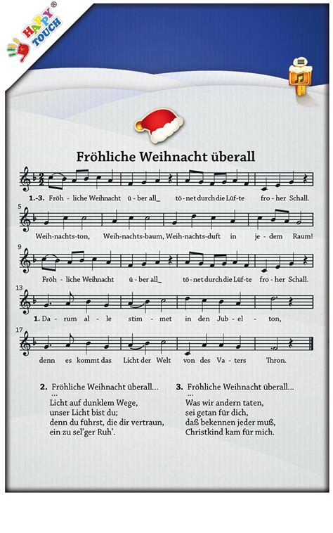 Alle jahre wieder, lasst uns froh und munter sein, vom himmel hoch. Deutsche Weihnachtslieder für Kinder und Erwachsene (von ...