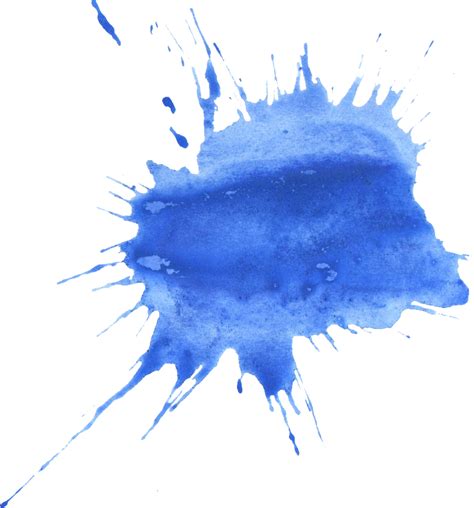 Blue Watercolor Splatter Png Transparent Onlygfx