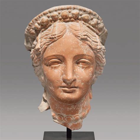hellenistic ceramic head of aphrodite culture hellenistic period black sea region circa