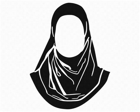 Hijab Svg Eps Png Dxf Clipart For Cricut And Silhouette Etsy My Xxx