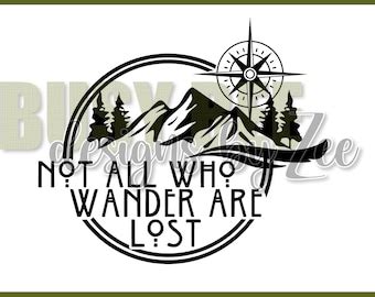 Not All Who Wander Are Lost Mountain Svg Happy Camper Svg Camping Svg