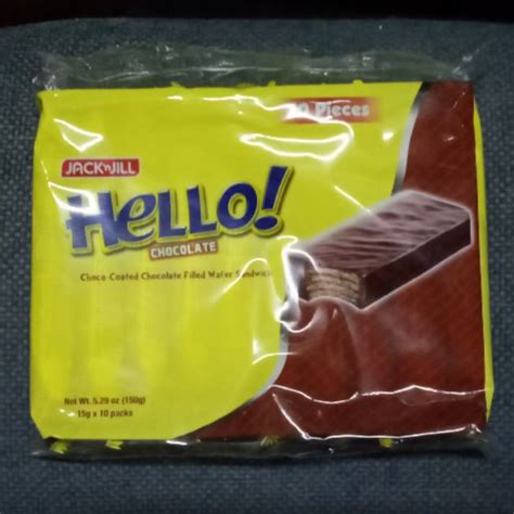 Hello Chocolate Choco Coated Wafer Shopee Philippines