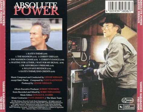 Film Music Site Absolute Power Soundtrack Clint Eastwood Lennie