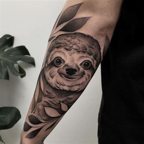Slowly But Surely Sloth Tattoo I Got Earlier This Week Done By