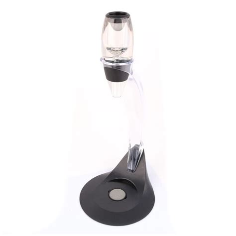 Shop Aerator Stopper Stand Wine Decanter Set for Bottle ... Tear drop shaped wine decanter: