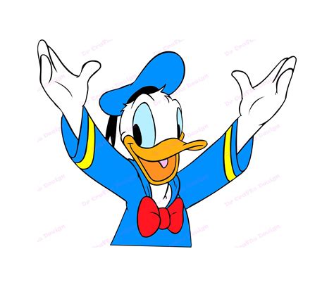 Donald Duck Svg 17 Svg Dxf Cricut Silhouette Cut File Etsy