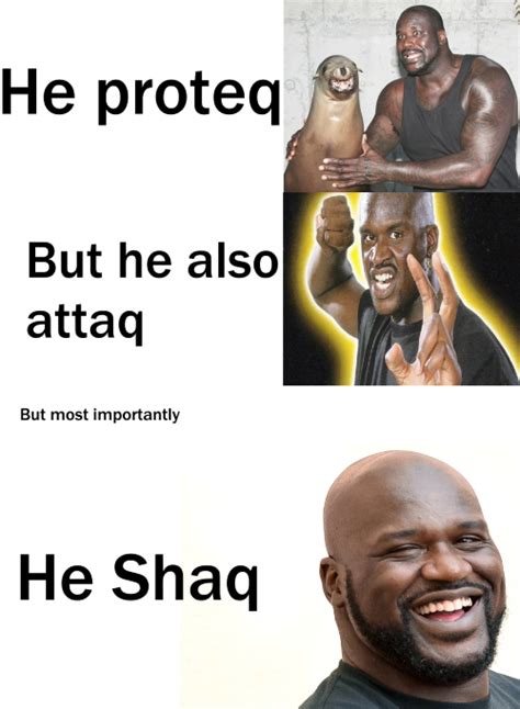 He Proteq He Protec But He Also Attac Know Your Meme