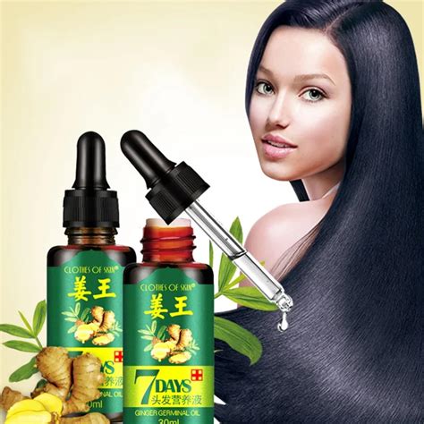 7 Days Hair Essential Oil Hair Care Oil Ginger Hairs Mask Essence Hairdressing Essential Oil Dry