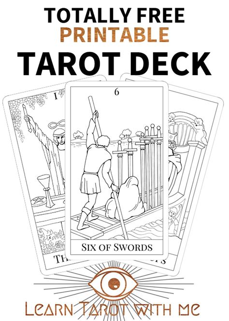 Free Printable Tarot Deck Major Arcana Tarot Decks And Tarot Cards