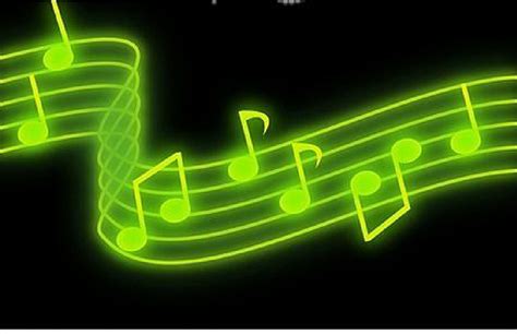 Green Music Notes Background 4 The Art Mad