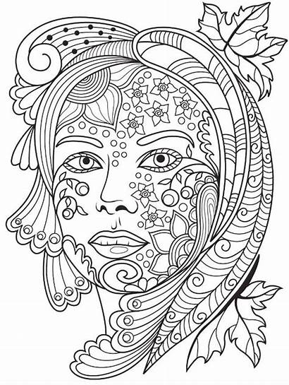 Coloring Pages Adults Faces Fairy Adult App