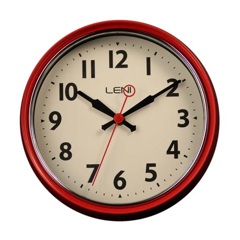 Free Shipping On Leni Silent Essential Wall Clock Red 22cm Beyond