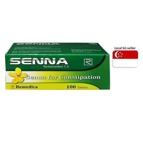 Senna Sennosides 7 5mg Constipation Tablets 100s Shopee Singapore