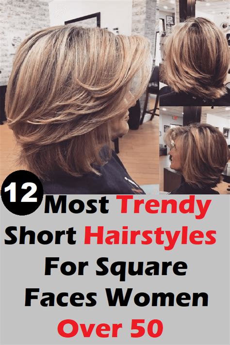 26 Short Hairstyles For Square Faces Over 50 Hairstyle Catalog
