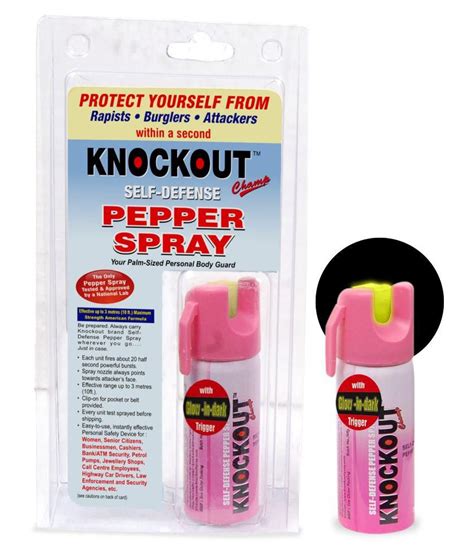 Knockout Super Powerful Pepperspray Withglow In Darktrigger Pepper Spray Pack Of 1 Buy Knockout