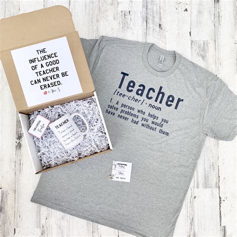 Teacher T Box Personalized Teacher T Teacher T Set With