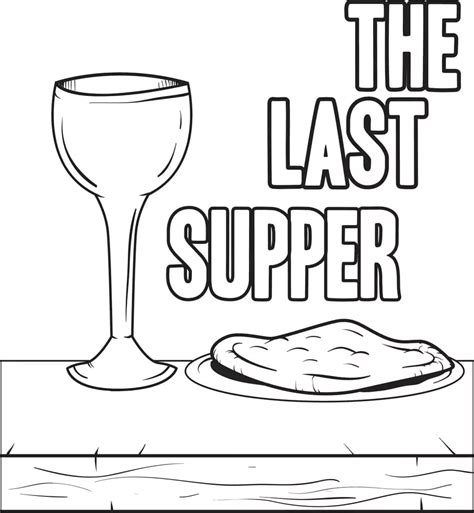 The Last Supper 8 Färbung Seite Kostenlose Druckbare Malvorlagen Für