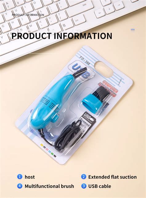 Mini Usb Keyboard Vacuum Cleaner Computer Cleaner Dust Brush Notebook