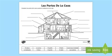 Spanish Parts Of A House Worksheet Worksheet Worksheet