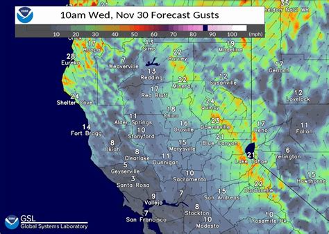 NWS Sacramento On Twitter Gusty South To Southwest Winds Will Develop