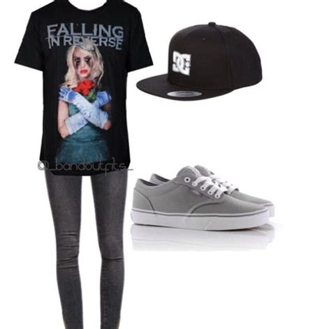 Casual Day With Falling In Reverse Emo Outfits Scene Emo Outfits