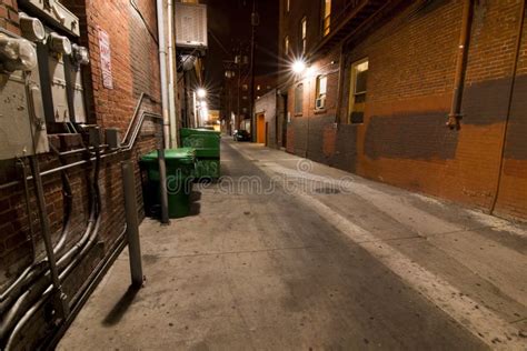 Dirty Dark Urban Alley Stock Image Image Of Grungy Details 24320303