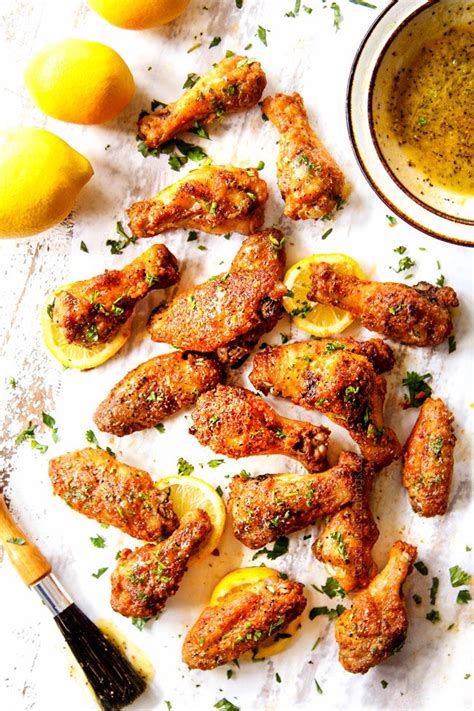 Baked Or Air Fried Lemon Pepper Wings Prep Ahead Freezer