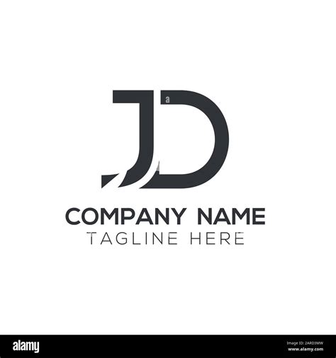 Letter Jd Logo Design Vector Template Initial Linked Letter Design Jd