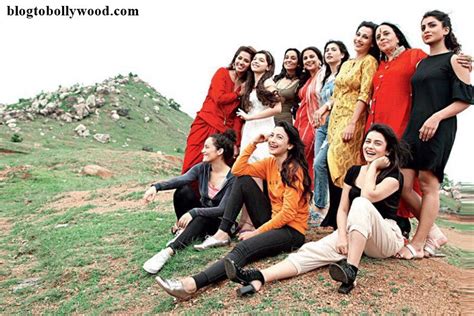 the team of begum jaan including vidya balan ila arun gauahar khan pose together