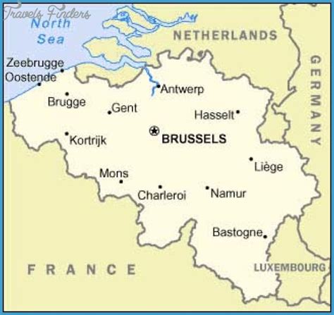 Brussels Map Travelsfinderscom