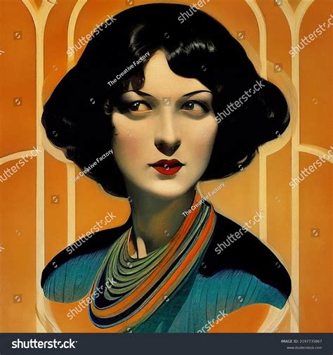 8729 Abstract Art Deco Woman Images Stock Photos And Vectors Shutterstock