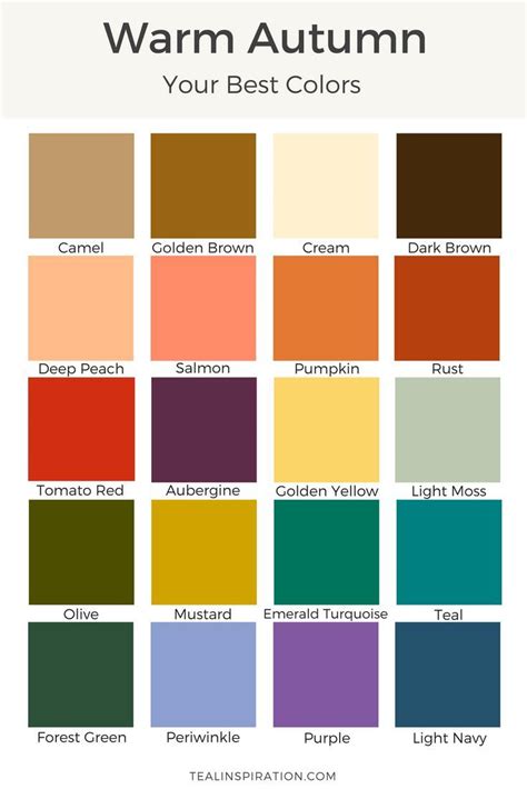 How To Find Your Best Colors Skin Color Palette Warm Autumn Soft Autumn