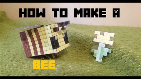 How To Make A 3d Minecraft Bee Free Printable Papercraft Oh Crafty Day