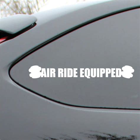 Air Ride Equipped Vinyl Decal Sticker