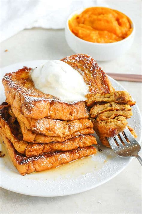 Five Minute Pumpkin French Toast Erin Lives Whole