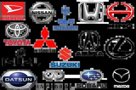 JAPANESE CAR BRANDS LOGOS Decals Stickers Labels Full Set Free Fast