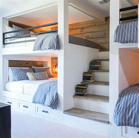 An Instagram Page With Two Bunk Beds And Some Books On The Bottom Shelf