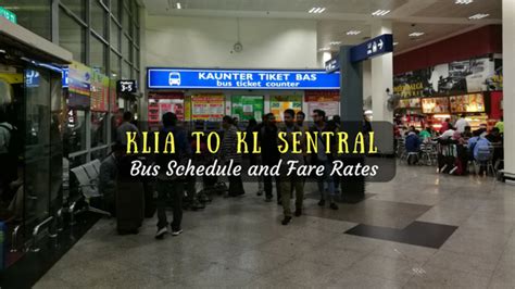 Take a bus to klia/klia2. KLIA to KL Sentral : Bus Schedule and Fare Rates | Escape ...