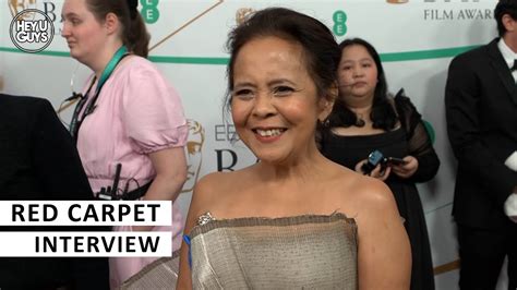 Dolly De Leon Baftas Red Carpet Interview Triangle Of Sadness