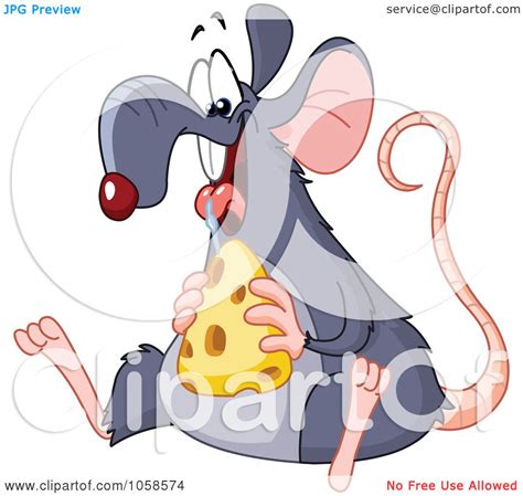 Royalty Free Vector Clip Art Illustration Of A Fat Rat