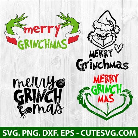 Merry Grinchmas Svg Grinchmas Svg Bundle Grinchmas Clipart Christmas Svg Grinchmas Cut Files